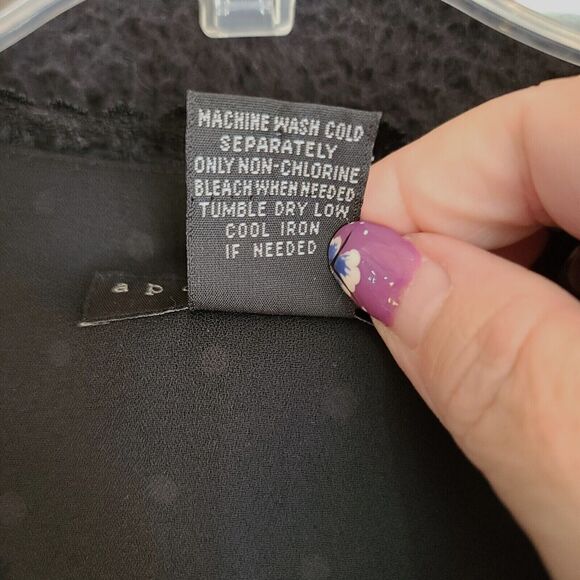 Apostrophe Womens Blouse Multi-Color Size 4P 100% Polyester Cap Sleeve Pullover - Picture 6 of 10